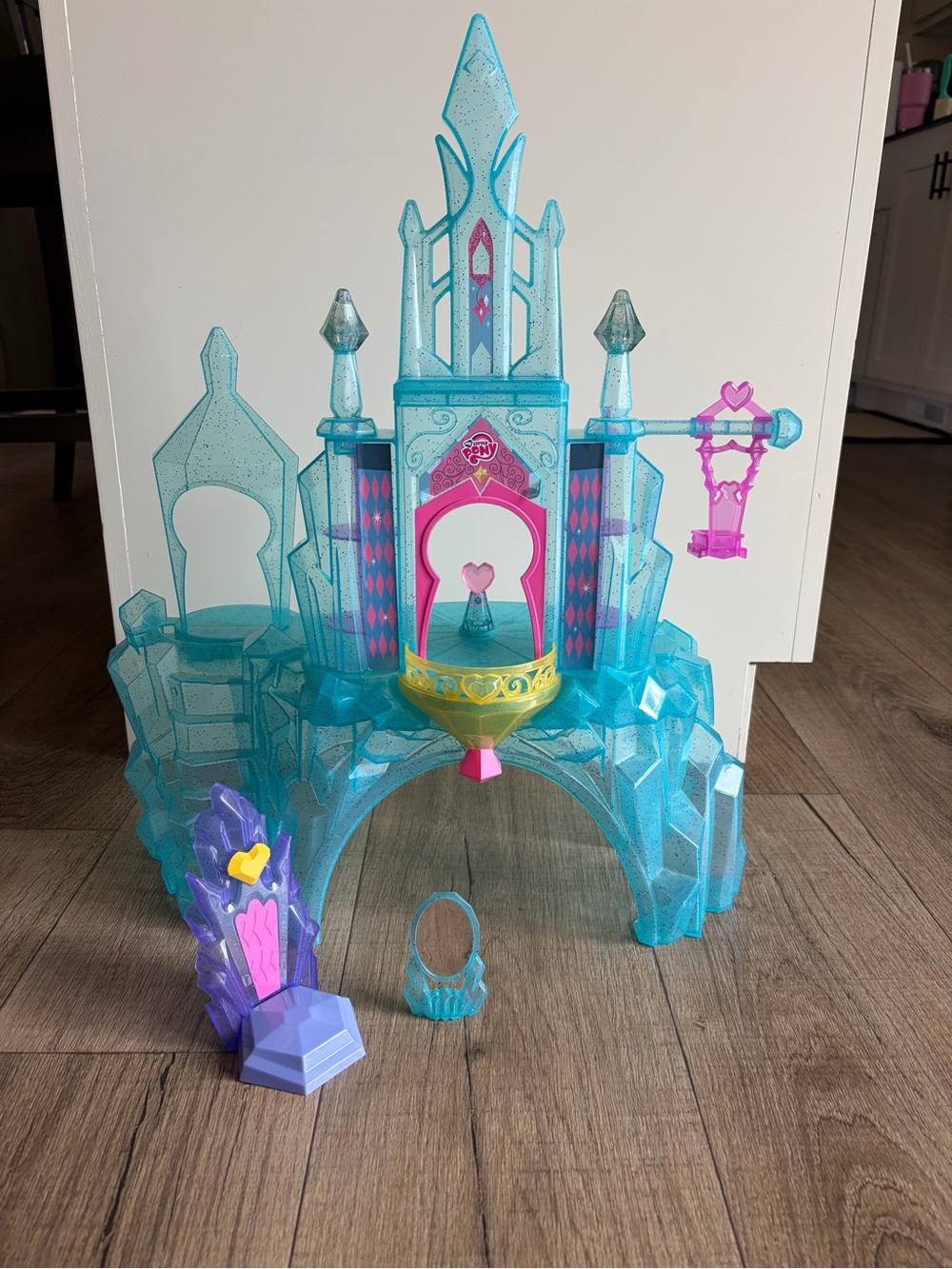 My Little Pony Sparkling Aqua Ice Castle Playset with Pink Accents